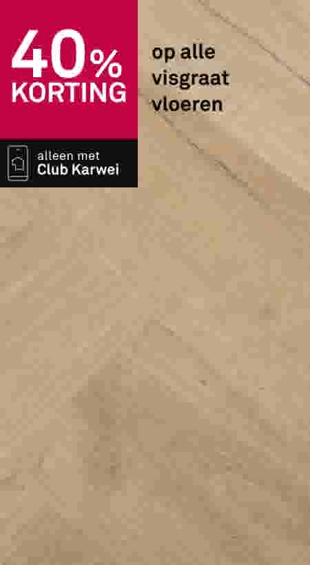 40% korting op alle visgraat vloeren