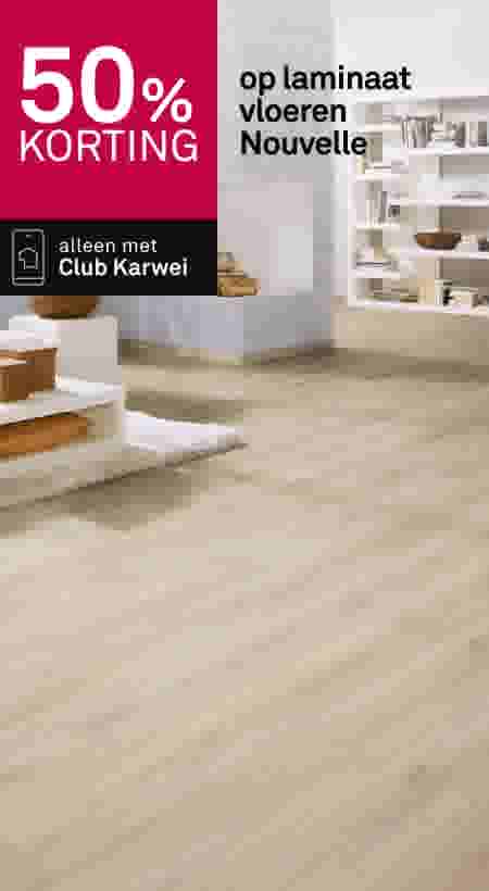 50% korting op laminaat vloeren Nouvelle