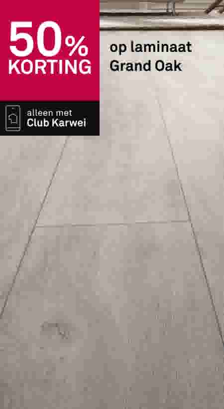 50% korting op laminaat Grand Oak