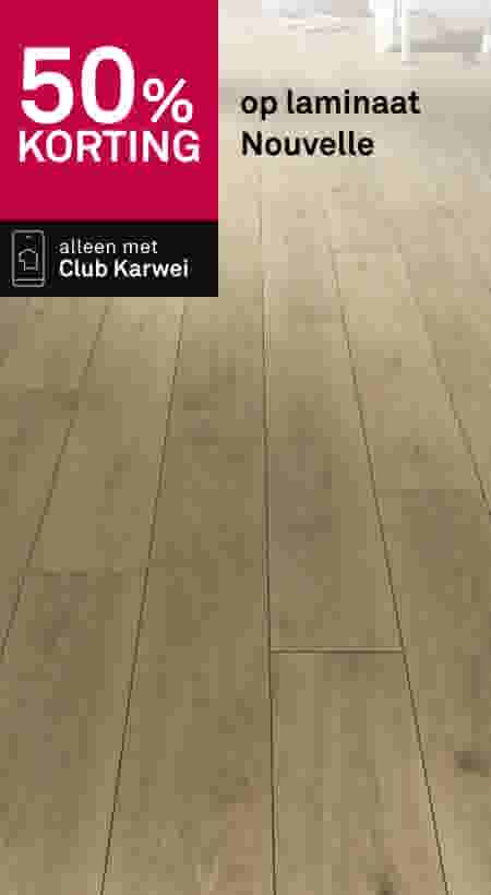 50% korting op laminaat Nouvelle