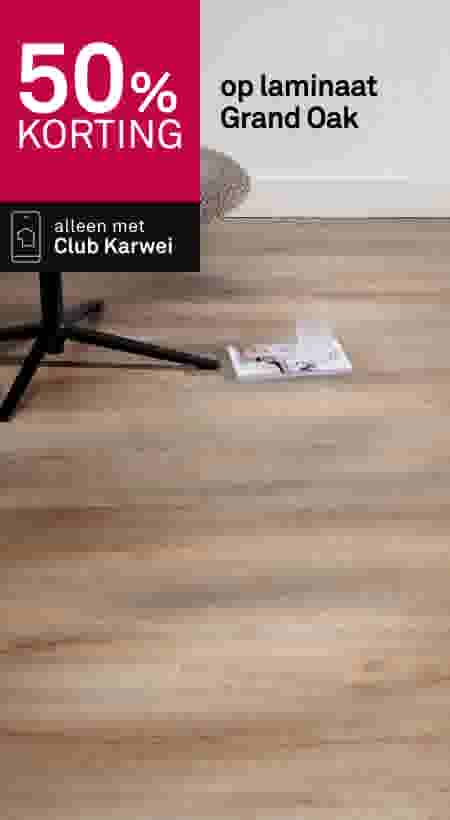 50% korting op laminaat Grand Oak