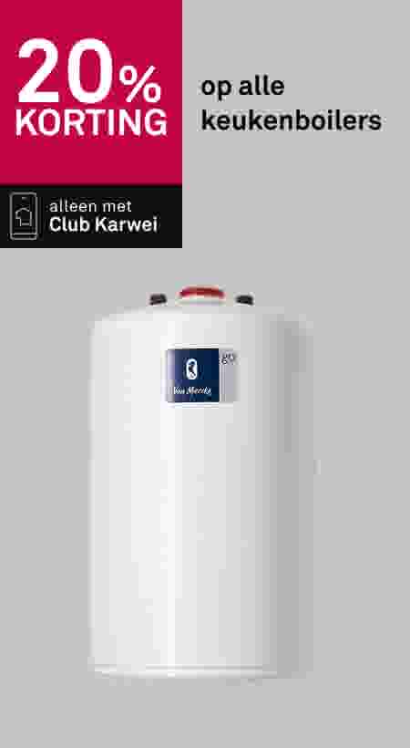 20% korting op alle keukenboilers