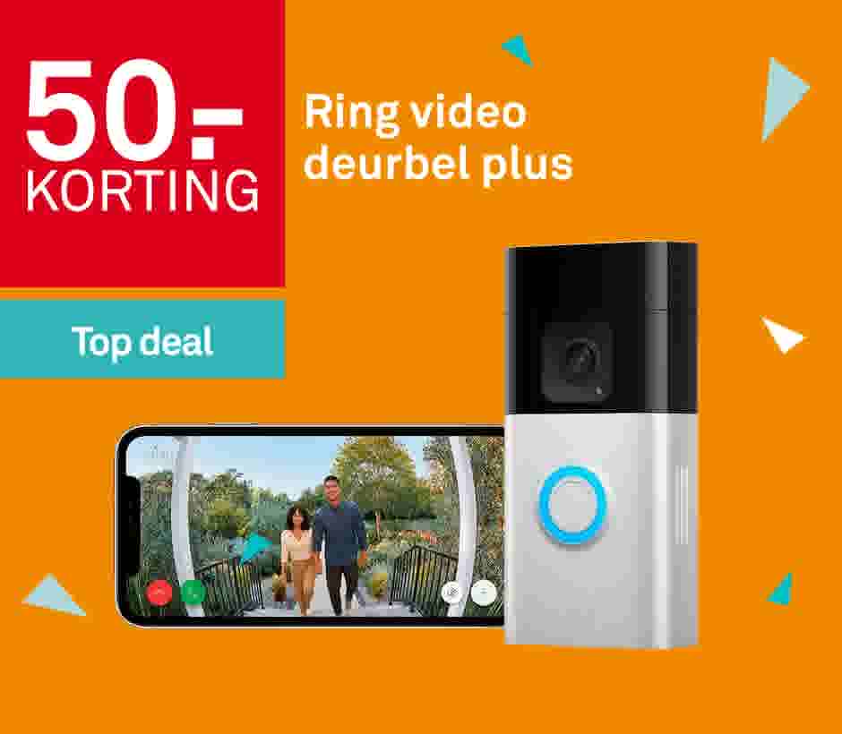 50.- korting Ring videodeurbel plus
