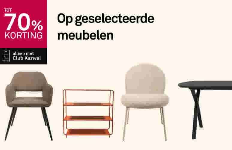 Tot 70% korting op geselecteerde meubelen