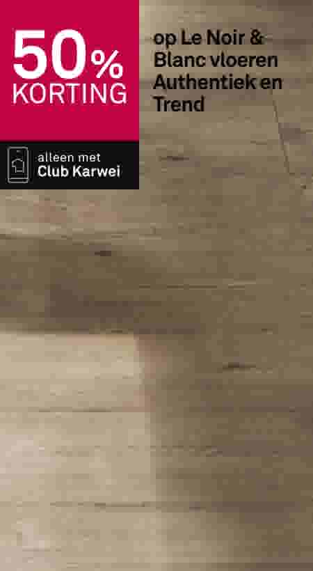 50% korting op Le Noir & Blanc vloeren Authentiek en Trend