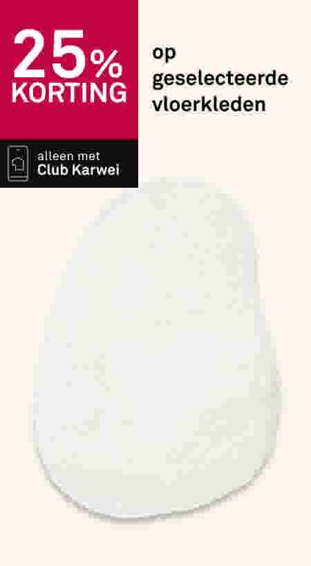 25% korting op geselecteerde vloerkleden