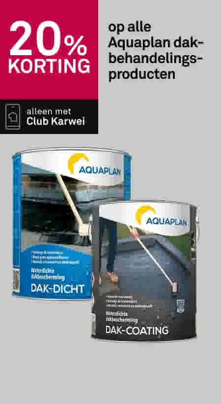 20% korting op alle Aquaplan dakbehandelingsproducten