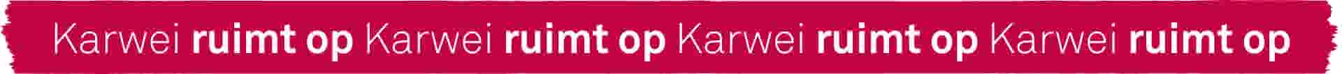 Karwei ruimt op