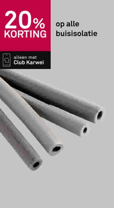 20% korting op alle buisisolatie
