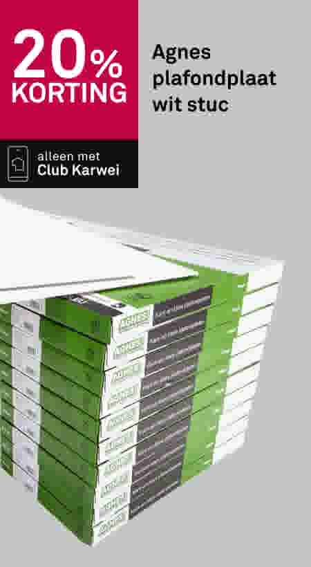 20% korting Agnes plafondplaat wit stuc