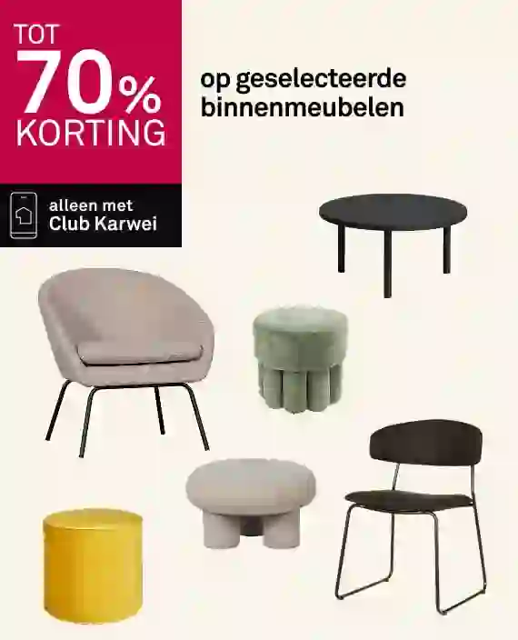 Tot 50% korting op geselecteerde tuinmeubelen
