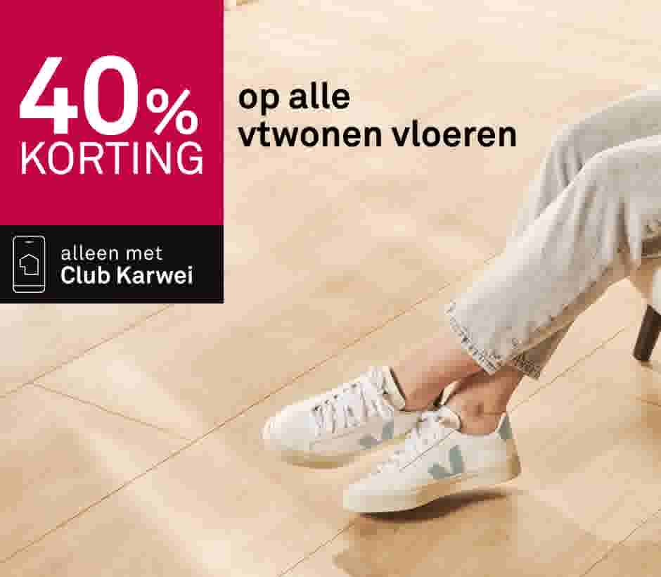 40% korting op alle vtwonen vloeren
