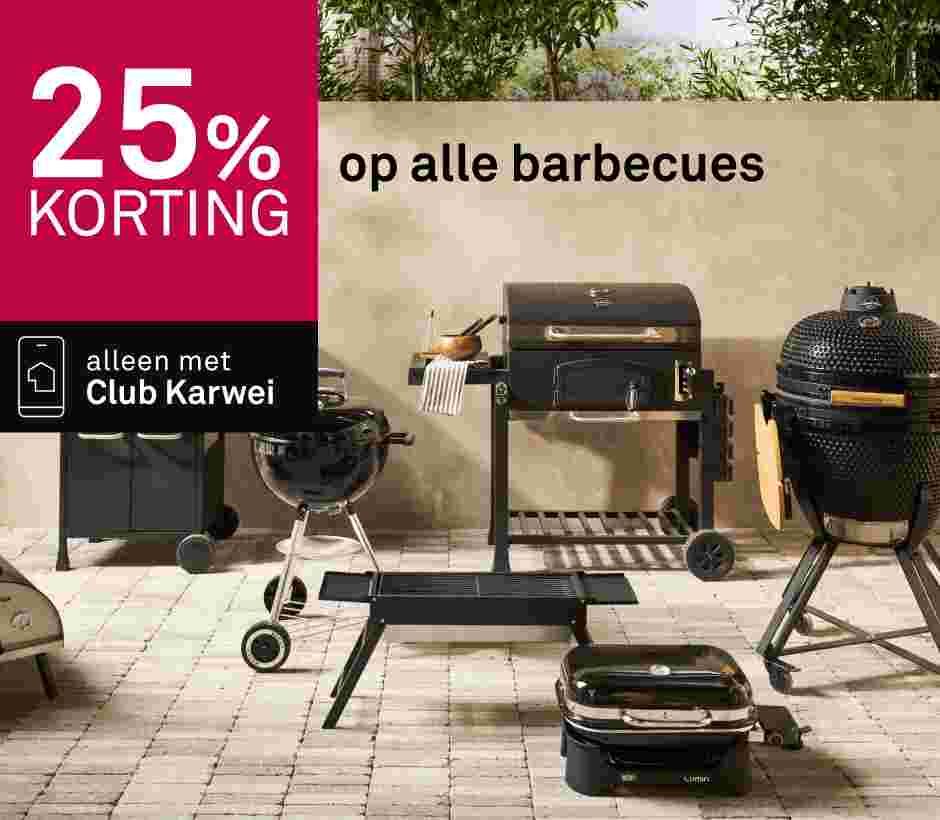 25% korting op alle barbecues
