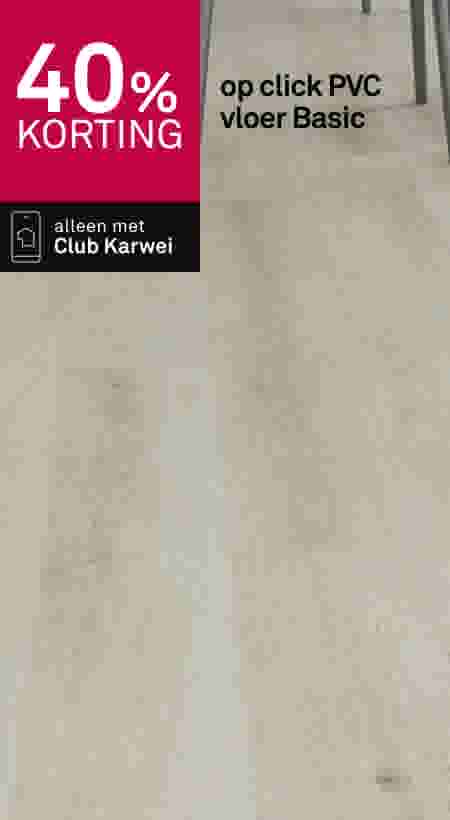 40% korting op click PVC vloer Basic