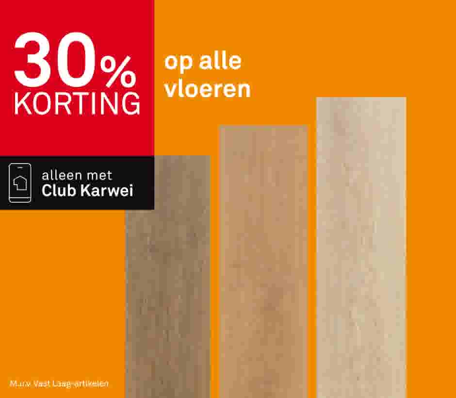 30% korting op alle vloeren