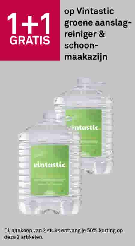 1+1 gratis op Vintastic groene aanslagreiniger & schoonmaakazijn