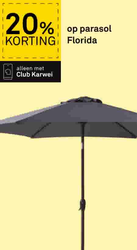 20% korting op parasol Florida