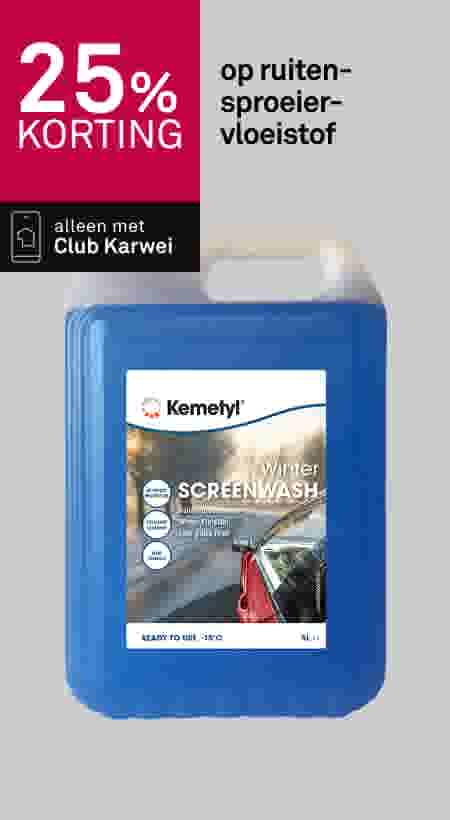 25% korting op ruitensproeiervloeistof