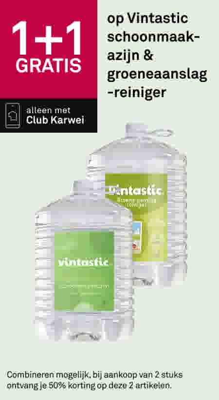 1+1 gratis op Vintastic schoonmaakazijn & groene aanslagreiniger