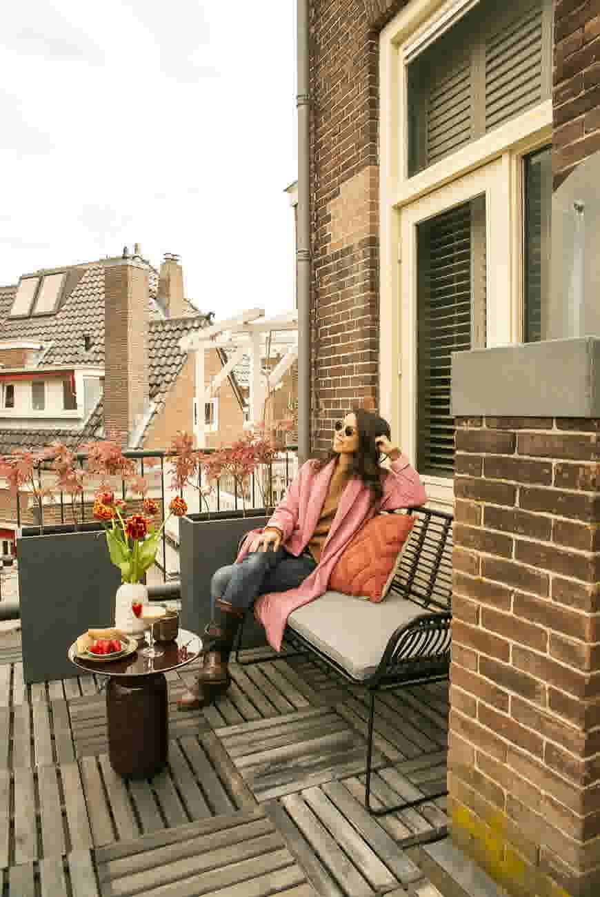 Klein balkon inrichten met InteriorJunkie 