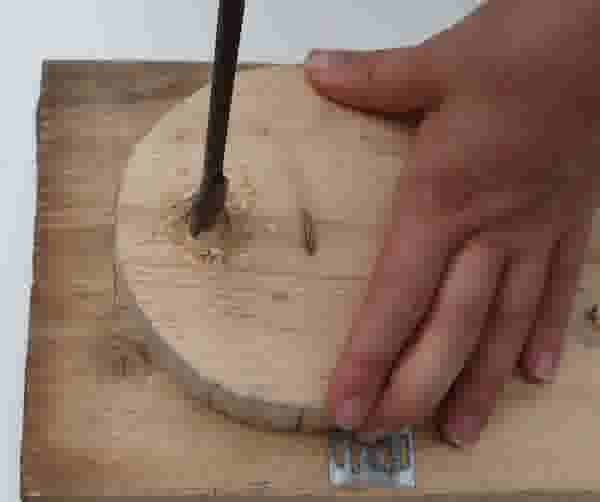 DIY houten kandelaar stap 5