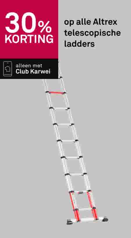 30% korting op alle Altrex telescopische ladders