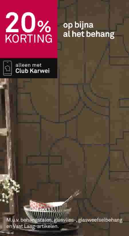 20% korting op bijna al het behang