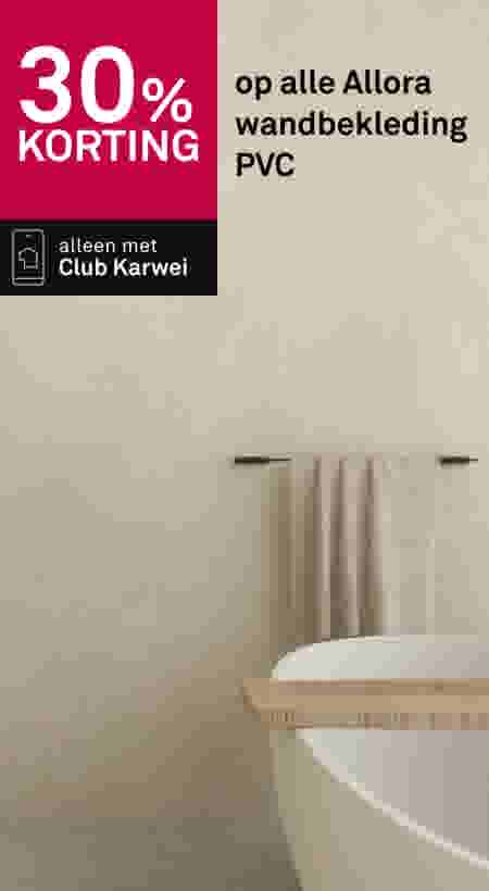30% korting op alle Allora wandbekleding PVC