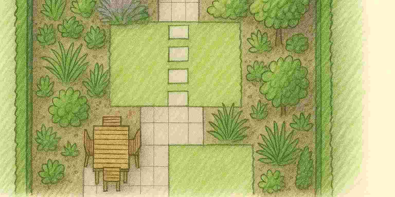 voorbeeld tuinschets