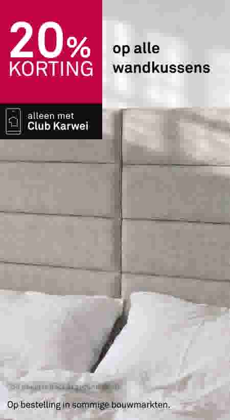 Beige wandkussens met promotie: 20% korting op alle wandkussens, alleen met Club Karwei