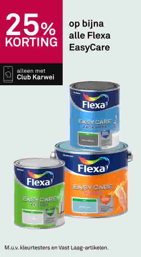 25% korting op bijna alle Flexa EasyCare