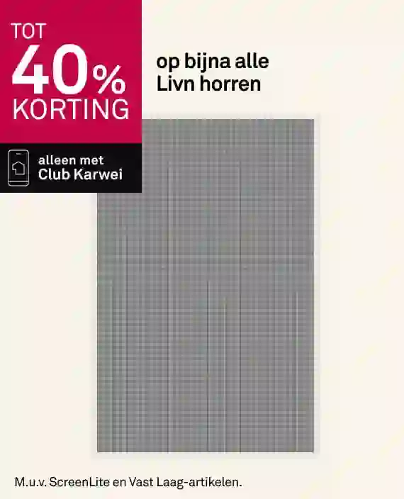 Tot 40% korting op bijna alle Livn horren