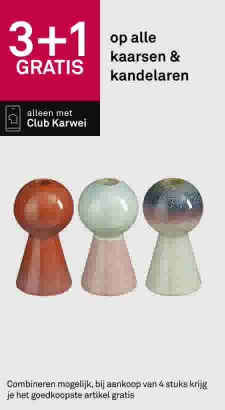 3+1 gratis op alle kaarsen & kandelaren