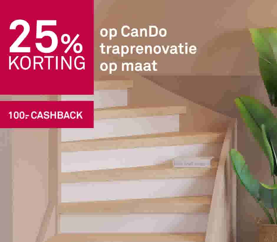 25% korting CanDo traprenovatie