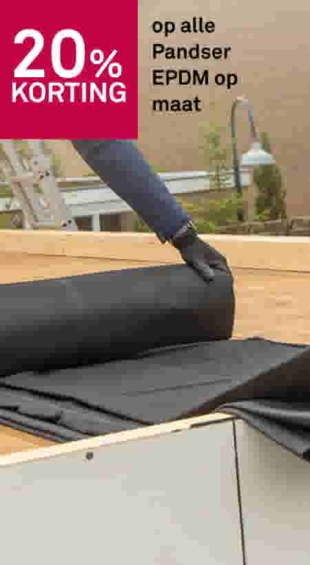 20% korting op alle Pandser EPDM op maat