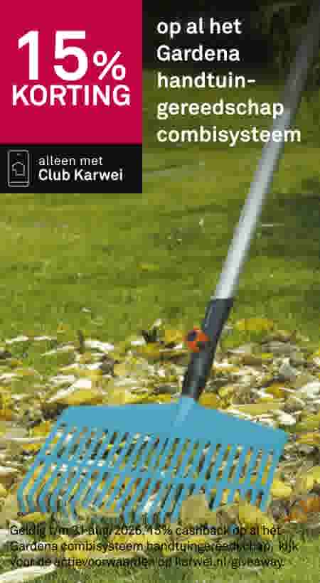 15% korting op al het Gardena handtuingereedschap combisysteem