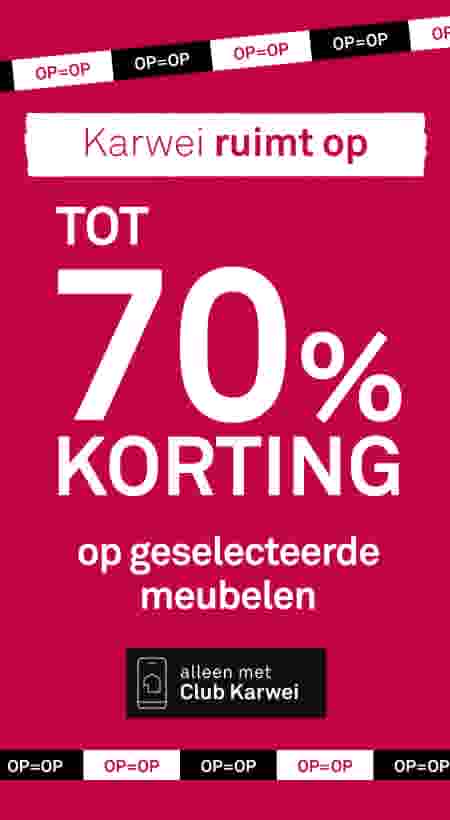 tot 70% korting op geselecteerde meubelen