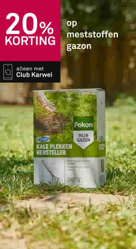 20% korting op meststoffen gazon