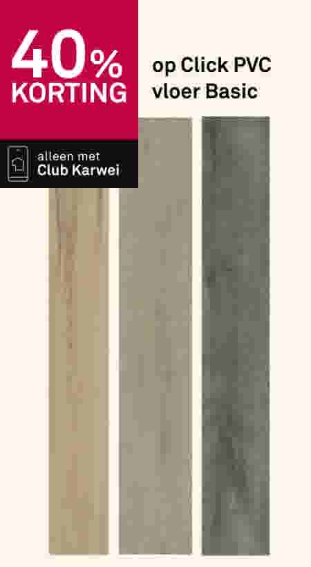 40% korting op Click PVC vloer Basic