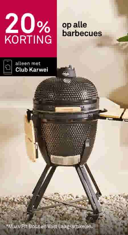 20% korting op alle barbecues