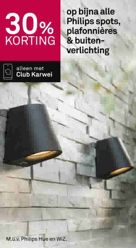 30% korting op bijna alle Philips spots, plafonnières & buitenverlichting