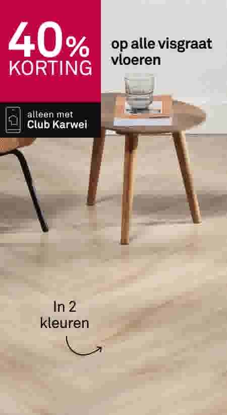 40% korting op alle visgraat vloeren