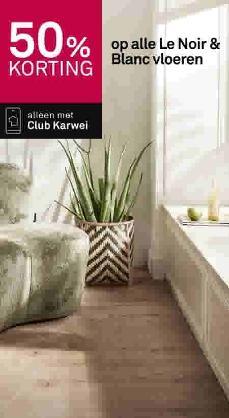 50% korting op alle Le Noir & Blanc vloeren