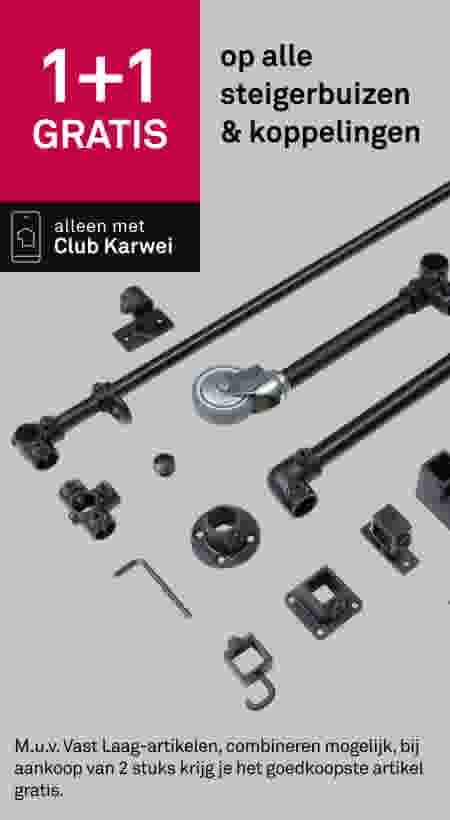 1+1 gratis op alle steigerbuizen & koppelingen