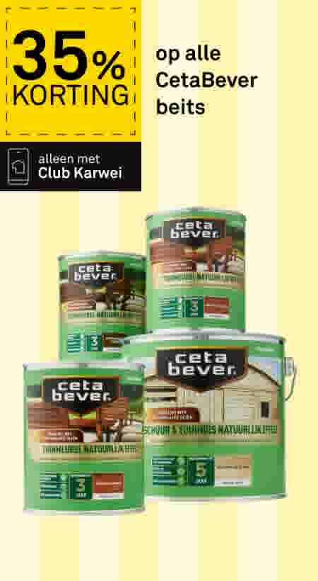 35% korting op alle CetaBever beits