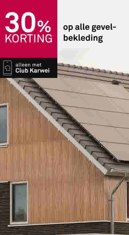 30% korting op alle gevelbekleding