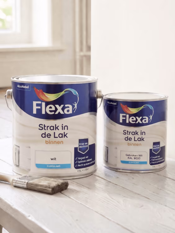 50% korting op bijna alle Flexa Strak in de Lak