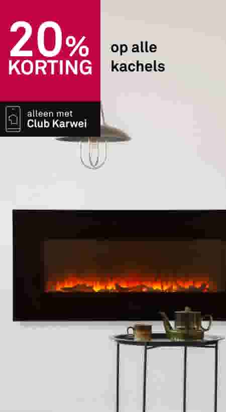 20% korting op alle kachels