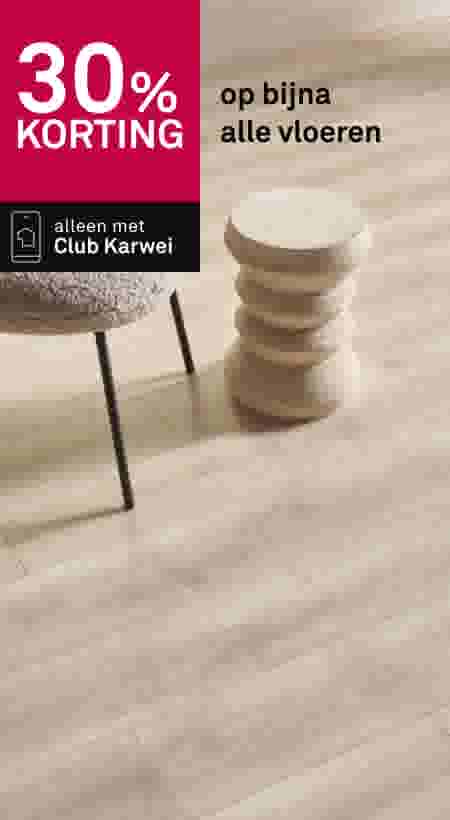 30% korting op bijna alle vloeren