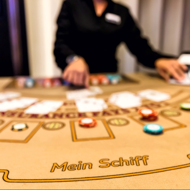Blackjacktisch der Mein Schiff Flotte